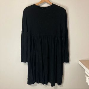 Annabelle black knit long sleeve dress, size medium